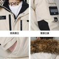 Outdoor Hiking Winter Climbing Mens Hooded Fur Collar Duck Down Coats Waterproof Coats Fashion Parkas Casual Warm Down Jackets