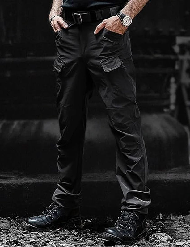 Cargo Pants Hiking Men Outdoor Waterproof Multi-pocket Tactical Trousers Camping Spring Autumn Combat Rip-Stop Work Pant
