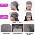 Straight Short Bob Wigs 13x4 Human Hair Lace Frontal Wigs 200% Remy Pre Plucked Transparent Lace 4x4 Short Bob Wigs For Women