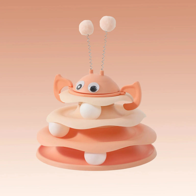 Popular Turntable Toys Cat Toys Little Bee Tumbler Cat Teasing Artifact Turntable