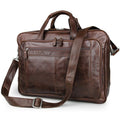 LACHIOUR Genuine Leather Men Bag Vintage Totes Handbags Brand Fashion Male Messenger Bags Briefcase Men's Travel Shoulder Bags