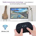 KEBIDUMEI 2.4G Wireless Keyboard Air Mouse with Touchpad Mini Remote Control Keyboard Computer Accessories for PC Android TV Box