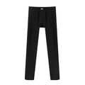 Modal autumn and winter men's fleece thickened slim-fitting cotton pants youth single-piece leggings, long johns, thermal pants