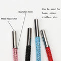 Crystal Rhinestone Diamond Shoelaces Colorful Shiny Shoe Laces Sneakers Shoelace Clothes Bags Belt Accessories Round 4mm 1PCS