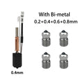 For Anycubic Kobra 3 V2/Kobra 3 V2 Combo Hotend Kit New Upgrade Hotend Ceramic Hotend 3D Printer Brass Hardened Steel Nozzle