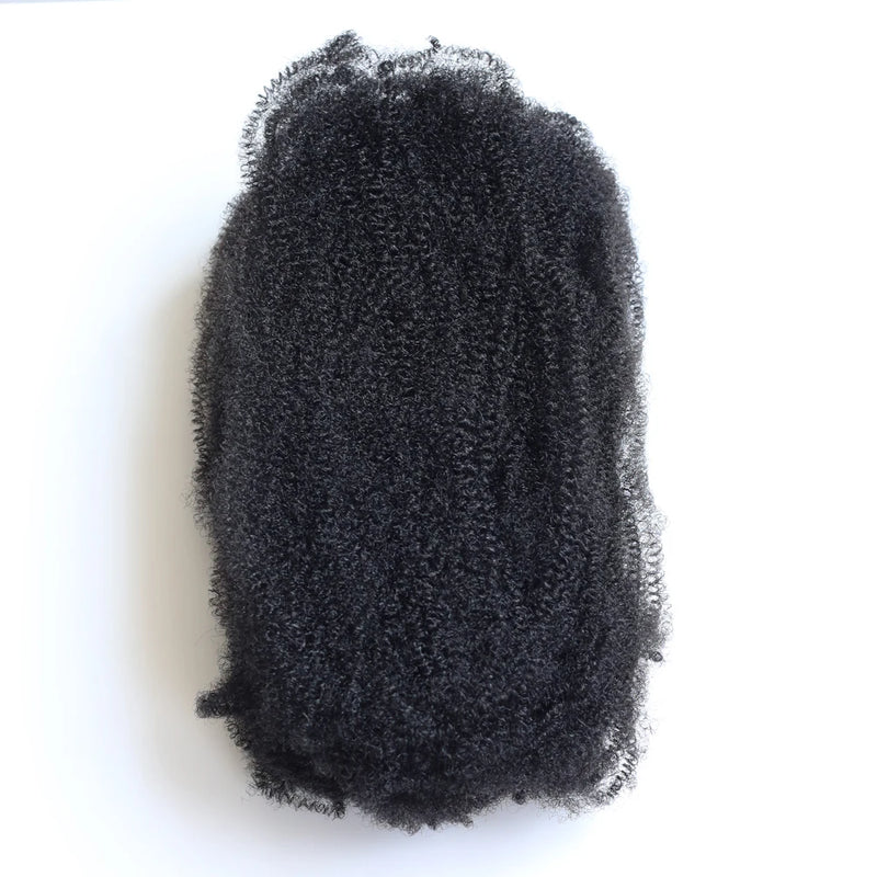 Sleek Afro Kinky Bulk Synthetic Hair Black for Braiding Twist Dreadlock African Braids Hair 36 Inch Long-lasting Color