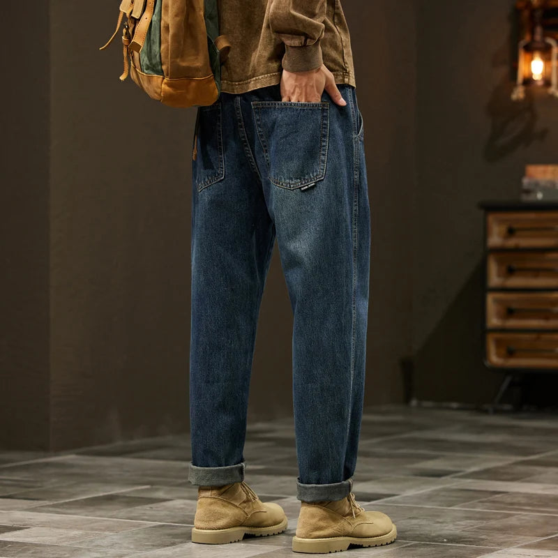 Men's 95% Cotton Jeans Loose Harem Pants Fashion Baggy | SAMAG