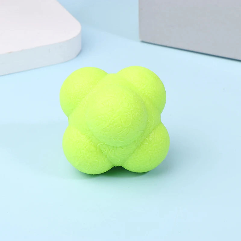 Hexagon Reaction Ball Agility Training Ball For Basketball Football Kids Adult Coordination Reflex Sports Fitness Training Ball
