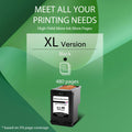 Greencycle 63XL F6U64AN Black Color Ink Cartridge For HP - Visuel 5 | SAMAG