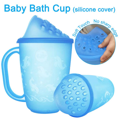 Baby Bath Cup with Silicone Cover Soft Shower Time Toy | SAMAG