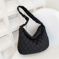 Women's Vintage Nylon Shoulder Underarm Bag Female Casual Waterproof Crossbody Hobo Bags For Lady Quilted Large Capacity Handbag