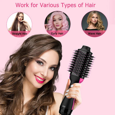 Hot-Air Hair Brushes Women Dryer Brush Straightener | SAMAG