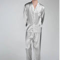 Fimtariah 30MM 100% Silk Pajamas Long Sleeve Pants Set Men's Summer Soft Shirt Pants Sets Two PIeces Autumn Winter Silk home