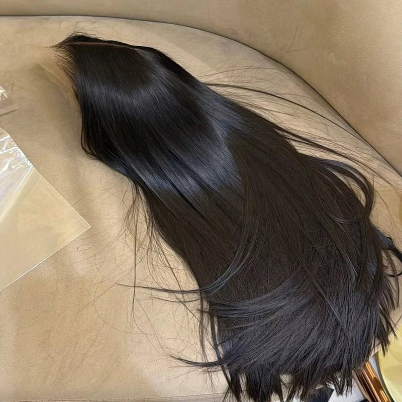 Wear And Go HD Lace Front Wigs 13x6 Straight Human Hair Wig Brazilian 42 Inch Transparent 5X5 Gluless Wigs With Natural Hairline
