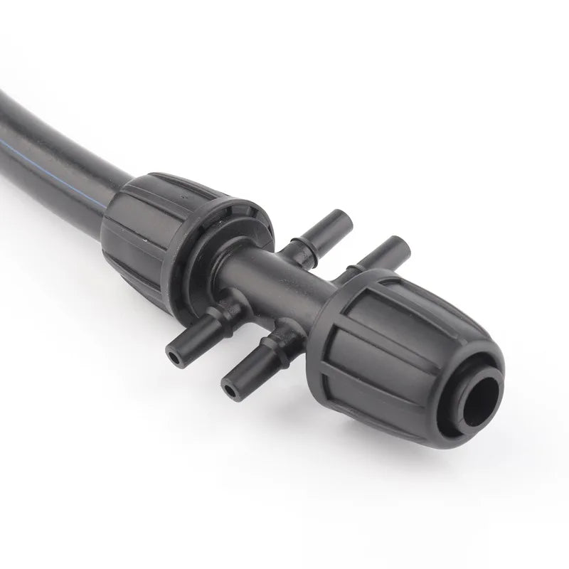 2~10Pcs 16mm PE Pipe Connectors Garden Watering Irrigation Joints Agricultural Irrigation Quick Connector Straight Elbow Tee