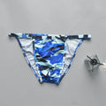 Men Underwear Sexy Men Camouflage Briefs Cuecas Calzoncillos Hombre Slip Mens Silky Bikini Briefs Underpants U Pouch Lingerie