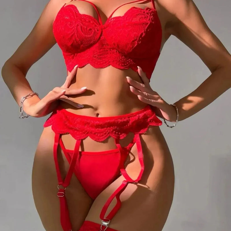 Sexi Babydoll Lace Bra And Panty Set Perspective Sex Erotic Costumes Lingerie Set Underwear Dress Porn Sexy Lingerie For Women