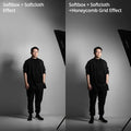 AMBITFUL 22x90cm 9"x 35" 30x120cm 12"x47" 35x160cm 14"x63" Rectangle Strip Softbox Honeycomb Grid (Does not include softbox)