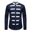 Men's long sleeved shirt classic black and white patch | SAMAG