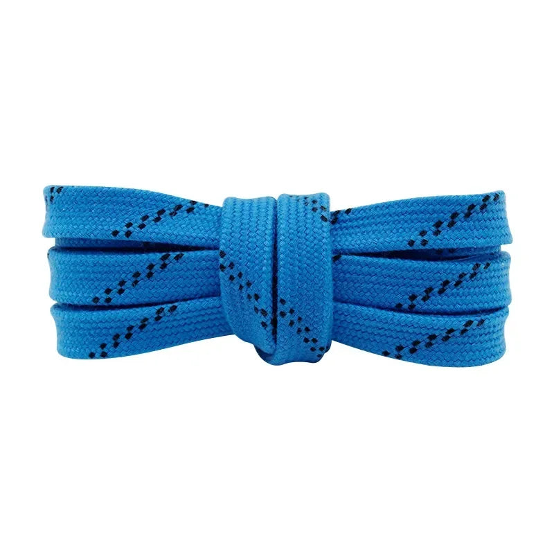 1cm Waxed Ice Hockey Shoelaces Dual Layer Braid 23-70 Inch Halloween Christmas Fall Winter for Roller Derby & Ice Hockey Skates