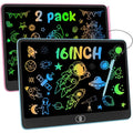 2-Pack 16-Inch LCD Writing Tablet Digital Drawing Tablet Handwriting Pads Portable Electronic Tablet Board For 3-8 Years Kids