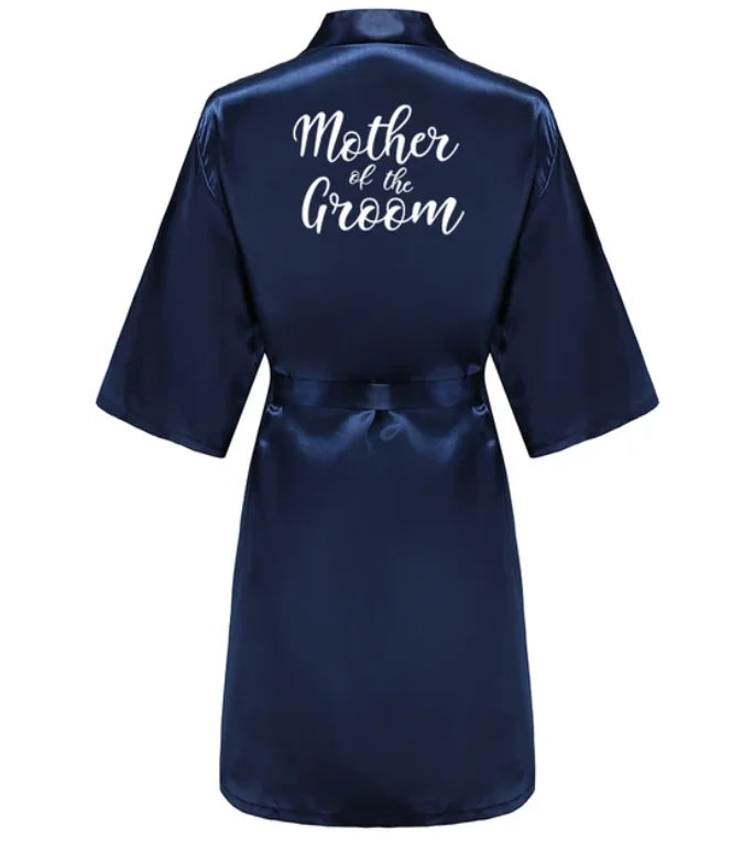 Satin Silk Robes Plus Size Wedding Bathrobe Bride | SAMAG