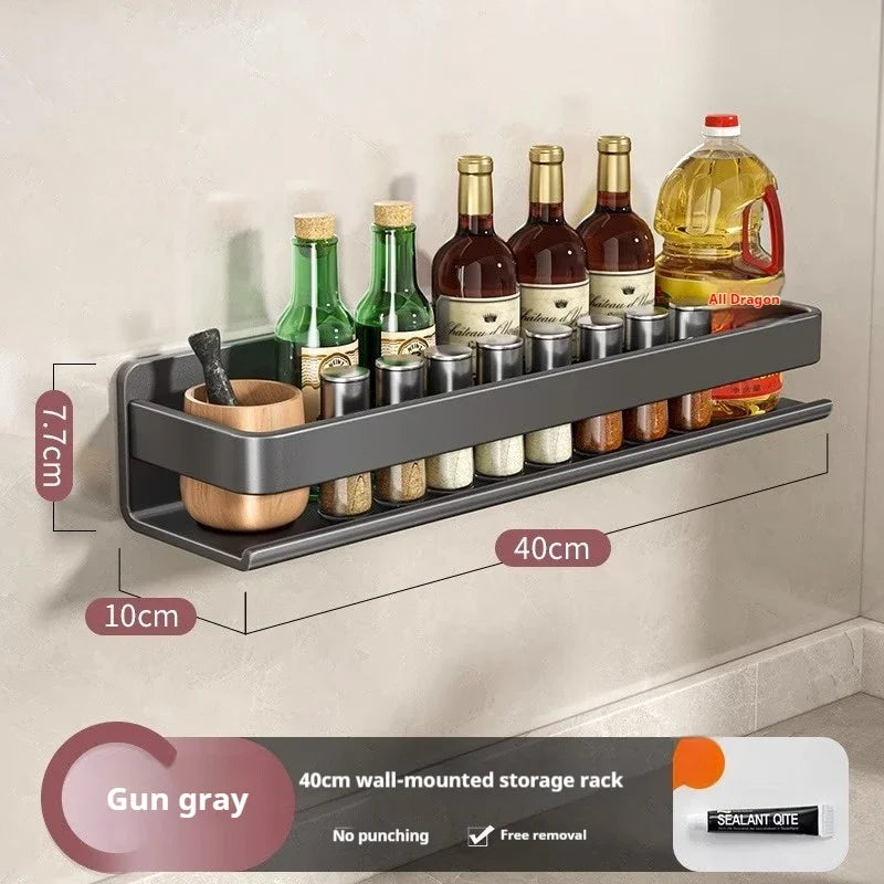 Storage Rack Multifunctional Wall Mounted Large Durable Organizer For Kitchen And Bathroom - View 7 | SAMAG