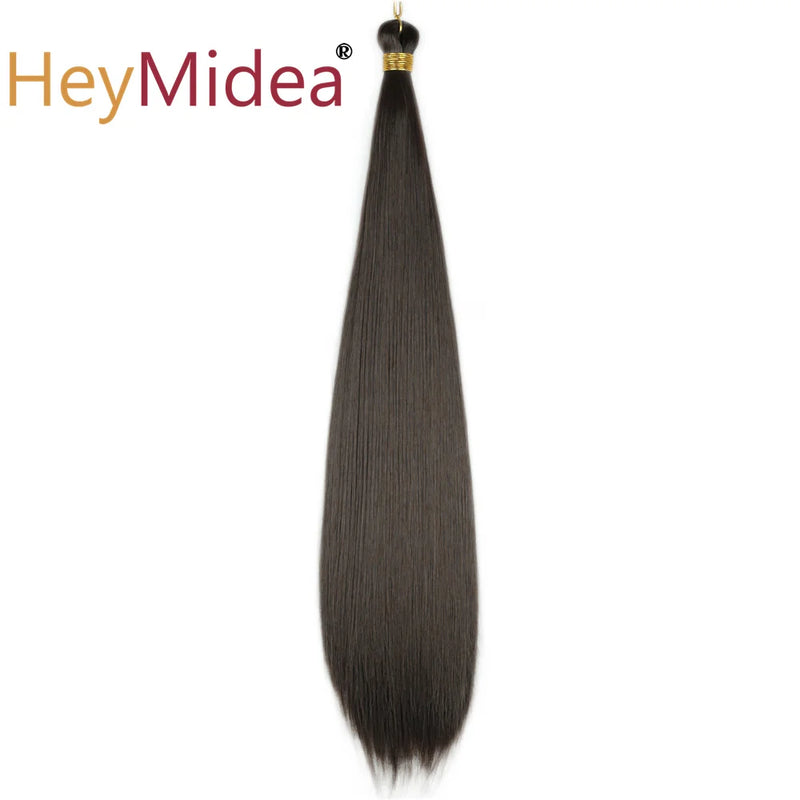 22-28Inch Straight Pony Hair Bundles Crochet Braids Hair Silky Colorful Synthetic Braiding Hair Ombre Synthetic Hair For Women