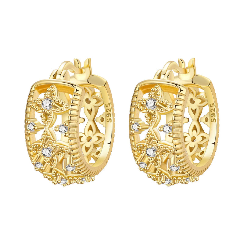 Orstarry S925 Sterling Silver 18k Gold Modern Square Earrings Hoop Earrings For Women Jewelry Original Trendy Anniversary Gifts