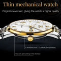 OLEVS Watch for Men 100% Original Automatic Mechanical Man Watches Steel Strap Waterproof Wristwatches Men's Luxury Brand Watch