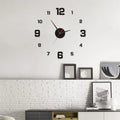 3D Creative Frameless DIY Wall Hanging Clock Wall Stickers Home Mute Digital Clock Living Room Office Wall Decoration