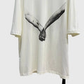 HKSH Spring Summer New Men's RO Style Round Collar Printed T-shirt Oversized Chic Cotton Chic Top American Loose Y2K Tees HK4638