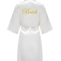 Satin Silk Robes Plus Size Wedding Bathrobe Bride | SAMAG