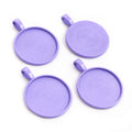 New Fashion 10pcs 25mm Inner Size Multi Colors Plated Classic Simple Style Cabochon Base Setting Charms Pendant