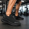 Desai Men's 2026 Slip-on Sneakers Knitted Sock Shoes Breathable Comfortable Sporty Walking Shoes for Daily Commute