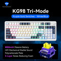 MACHENIKE KG98 Tri Mode Mechanical Keyboard 10000mAh Bluetooth Full Size Wireless Gaming Keyboards For PC Laptop Gamer