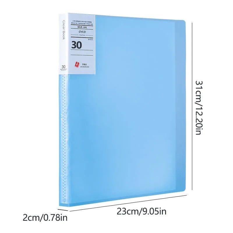 A4 Semi Transparent PP Brochure, Multiple Page Sizes To Choose From, Classified Insert Folder, Conference Document Organization,