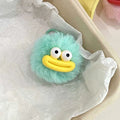 Sausage Mouth Hair Ball Key Chain Funny Plush Doll Pendant Key Ring Charms Backpack Car Decor Bag Accessories
