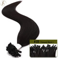 TESS U Tip Fusion Hair Extensions Microlink Keratin Hair Extensions 1g/pc Human Hair Capsules Pre Bonded Natural Hair Extensions