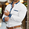 Men's business lapel shirt office casual outdoor street | SAMAG