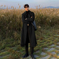 Trench coat Brand New Spring Trench Korean Men's Fashion Overcoat Male Long Windbreaker Streetwear Men Coat Outer Wear Clothing