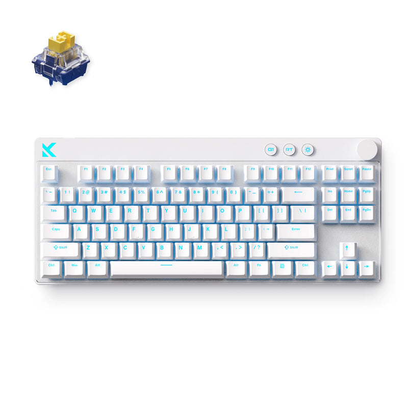 MCHOSE Mix 87 Magnetic Switch Gaming Keyboard Hall Effect 0.08ms Ultra-Low Latency 0.001mm Precision Office Wired Keyboard