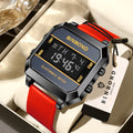 BINBOND Electronic Watch For Men Sports Wristwatch With Electronic Movement LED High-definition Waterproof Luminous Reloj