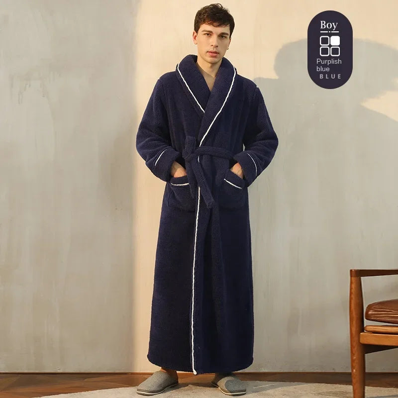 Autumn and Winter New Thick Comfortable Cotton Robe Men's | SAMAG