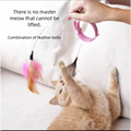 New Product Collar Cat Teaser Self-Entertainment Cat Toy Neck Collar Feather Bell Cat Toy Pet Supplies