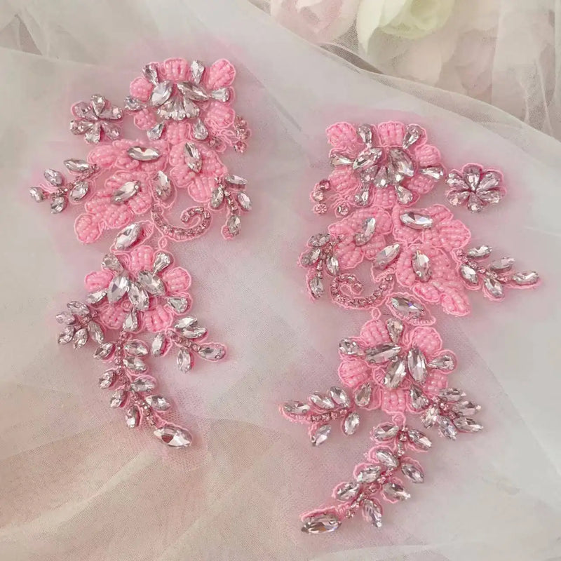 Handsewn Rhinestone Flower for Wedding Dress, Coats - View 28 | SAMAG