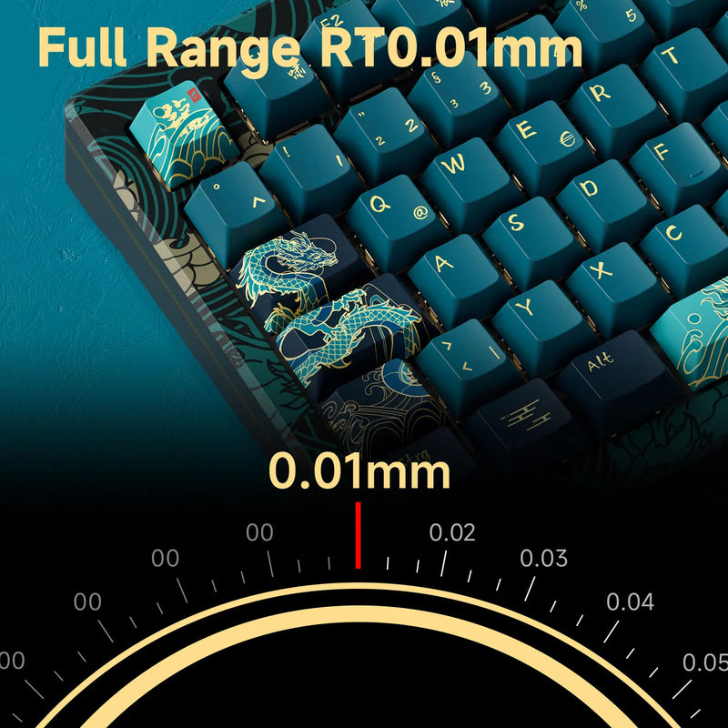 Akko MOD007 HE Year of Dragon Mechanical Keyboard RGB 75% Magnetic Switch8K Polling Rate Rapid Trigger RT0.01mm Gaming Keyboard