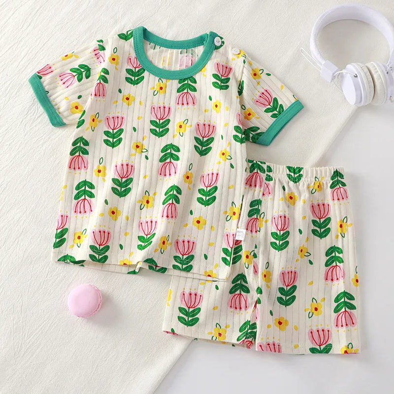 Children Clothing Set Child T-shirt Suit Summer Cotton | SAMAG