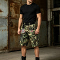 Men's Camouflage Imitation Cargo Shorts Loose Fit | SAMAG