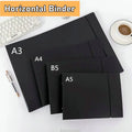 Horizontal A4 Ring Binder A3 Folder With Rings Transparent Protector Sheet A5 Wide Binder Landscape Binder Sleeves B5 File Cover